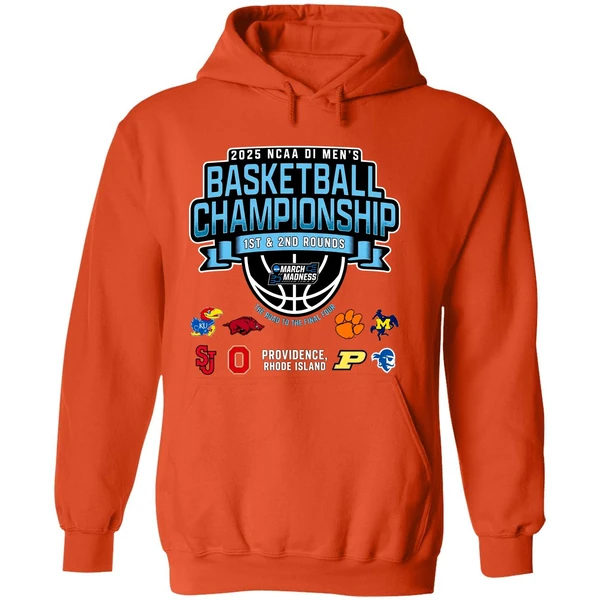 2025 Ncaa Di Mens Basketball Providence Regional 1st 2nd Rounds Hoodie - Image 6