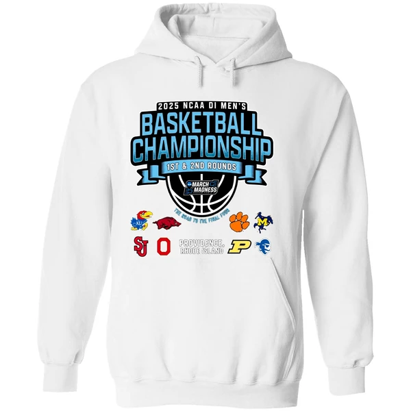 2025 Ncaa Di Mens Basketball Providence Regional 1st 2nd Rounds Hoodie - Image 8