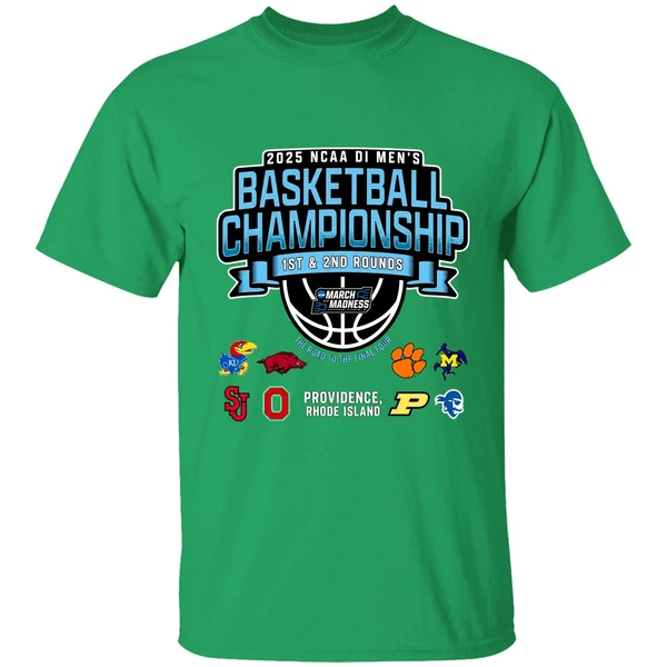 2025 Ncaa Di Mens Basketball Providence Regional 1st 2nd Rounds Shirt - Image 2