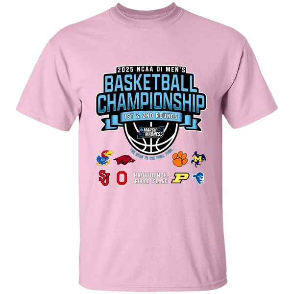 2025 ncaa di mens basketball providence regional 1st 2nd rounds shirt lightpink