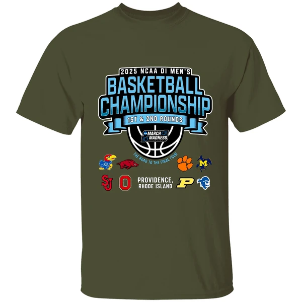 2025 Ncaa Di Mens Basketball Providence Regional 1st 2nd Rounds Shirt - Image 4