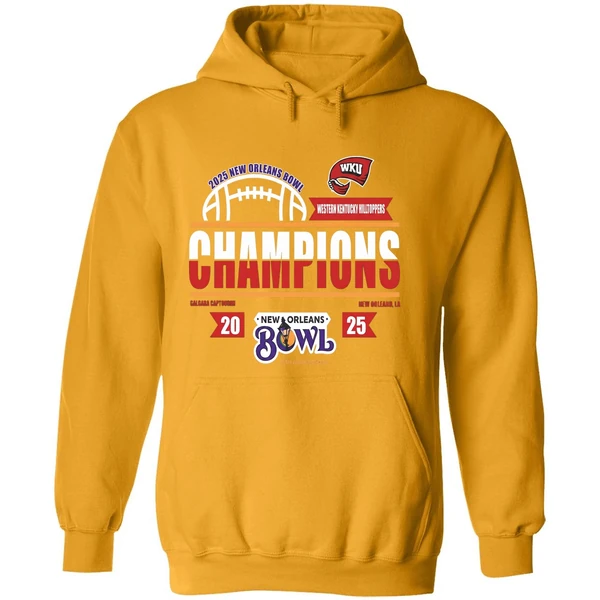 2025 New Orleans Bowl Champions Western Kentucky Hilltoppers Hoodie