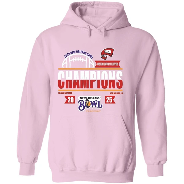 2025 New Orleans Bowl Champions Western Kentucky Hilltoppers Hoodie - Image 5