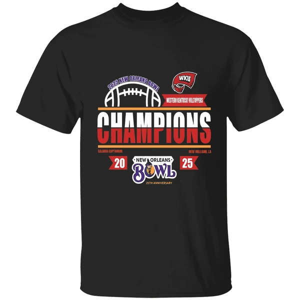2025 New Orleans Bowl Champions Western Kentucky Hilltoppers Shirt