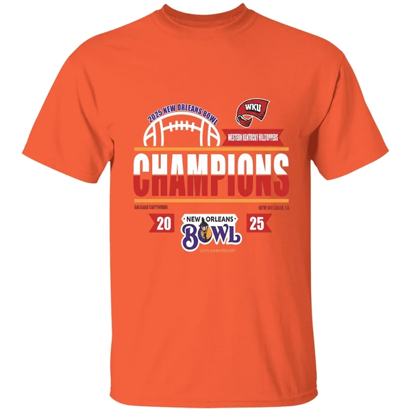 2025 New Orleans Bowl Champions Western Kentucky Hilltoppers Shirt - Image 6