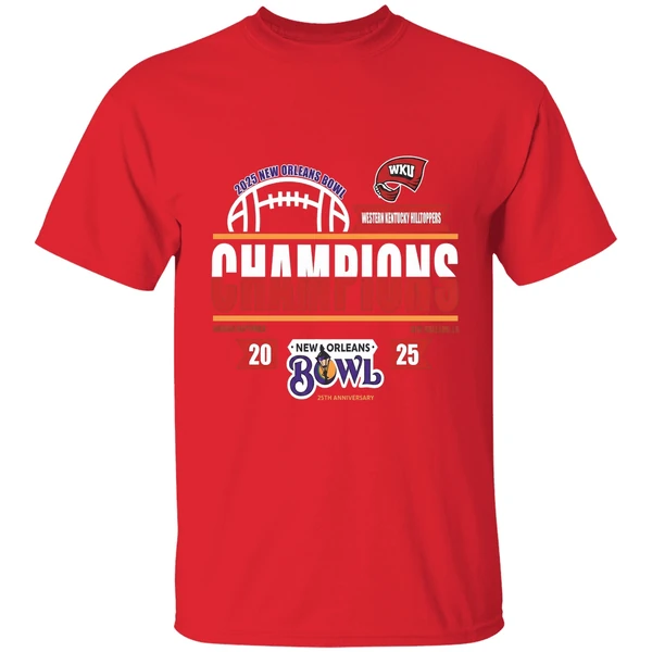 2025 New Orleans Bowl Champions Western Kentucky Hilltoppers Shirt - Image 7