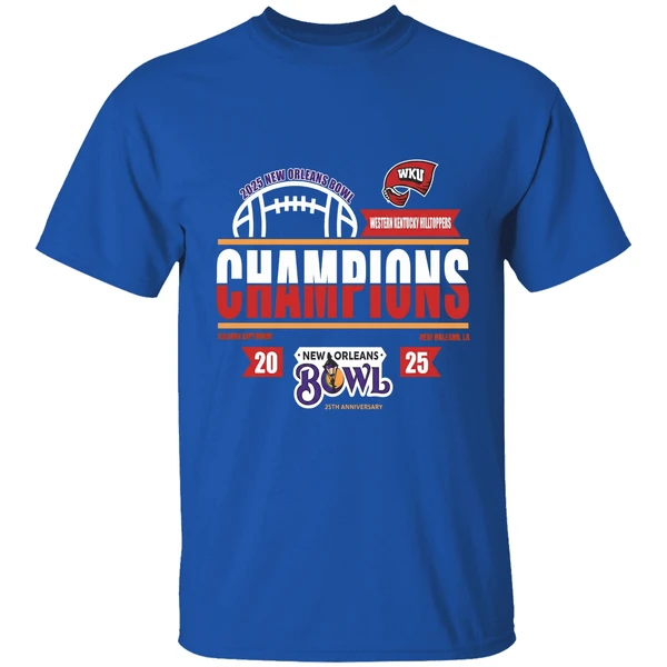 2025 New Orleans Bowl Champions Western Kentucky Hilltoppers Shirt - Image 8