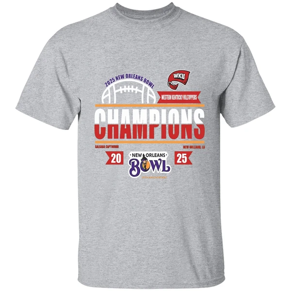 2025 New Orleans Bowl Champions Western Kentucky Hilltoppers Shirt - Image 9