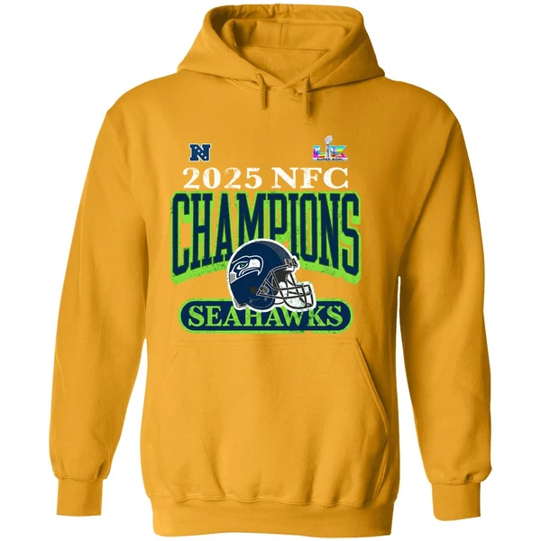 2025 Nfc Champions Seattle Seahawks Super Bowl Lx Bound Hoodie