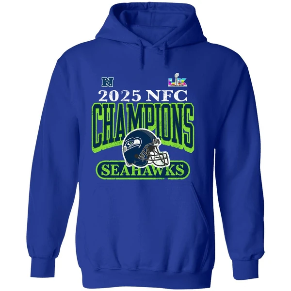 2025 Nfc Champions Seattle Seahawks Super Bowl Lx Bound Hoodie - Image 7