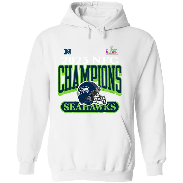 2025 Nfc Champions Seattle Seahawks Super Bowl Lx Bound Hoodie - Image 8