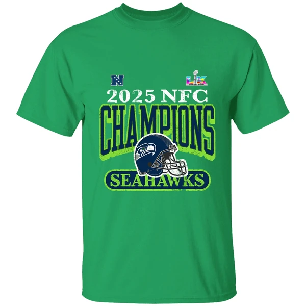 2025 Nfc Champions Seattle Seahawks Super Bowl Lx Bound Shirt - Image 2
