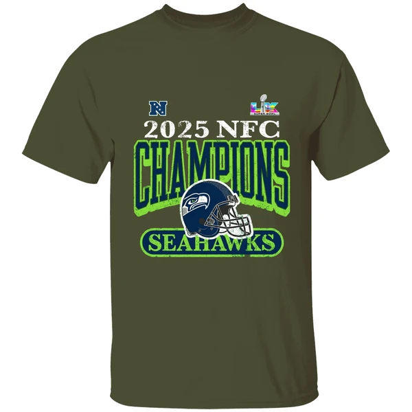 2025 Nfc Champions Seattle Seahawks Super Bowl Lx Bound Shirt - Image 4