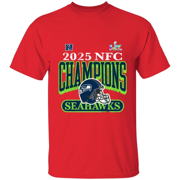 2025 Nfc Champions Seattle Seahawks Super Bowl Lx Bound Shirt - Image 7