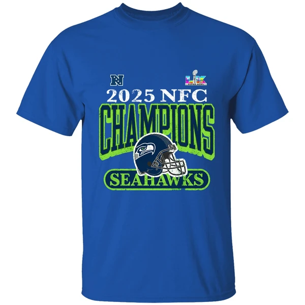 2025 Nfc Champions Seattle Seahawks Super Bowl Lx Bound Shirt - Image 8
