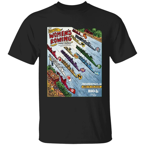 2026 Big Ten Womens Rowing Championships Indianapoils Paint Shirt - Image 7