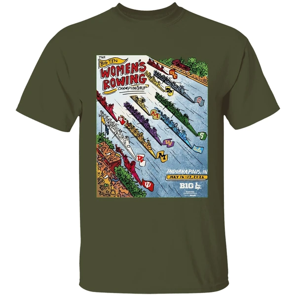 2026 Big Ten Womens Rowing Championships Indianapoils Paint Shirt - Image 9
