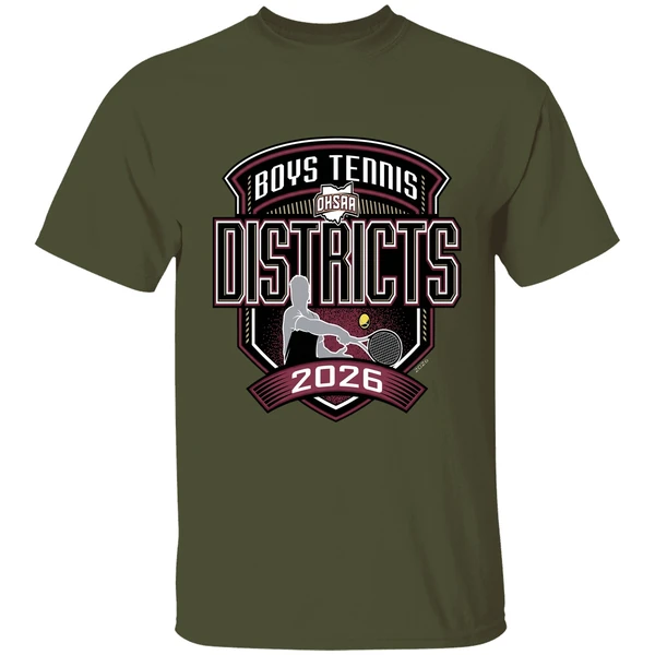 2026 boys tennis districts ohsaa shirt militarygreen