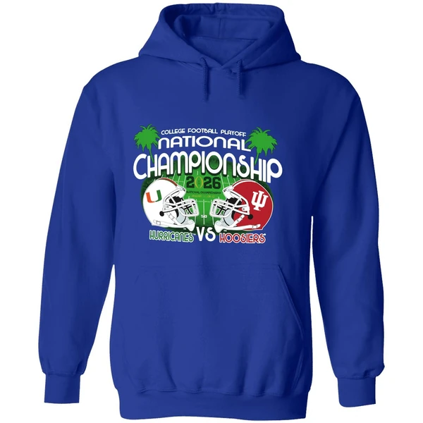 2026 Cfp National Championship Indiana Hoosiers Vs Miami Hurricane Hoodie - Image 7
