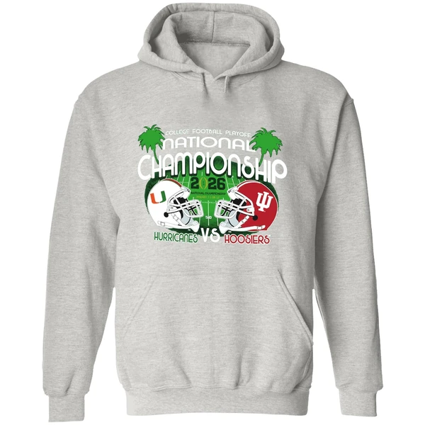 2026 Cfp National Championship Indiana Hoosiers Vs Miami Hurricane Hoodie - Image 9