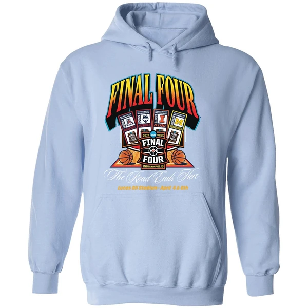 2026 Final Four Mens Basketball The Road Ends Here Hoodie - Image 4