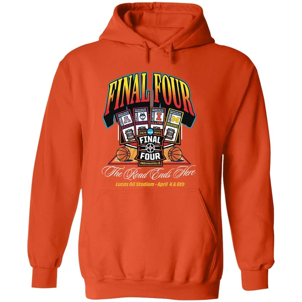 2026 Final Four Mens Basketball The Road Ends Here Hoodie - Image 6