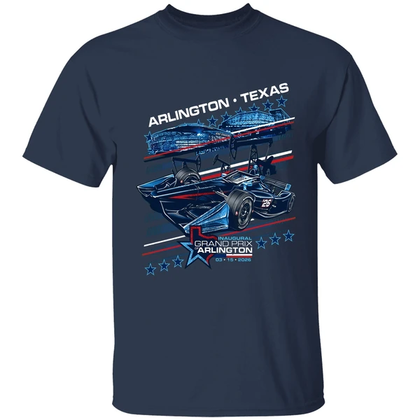 2026 inaugural grand prix of arlington ghost car shirt navy
