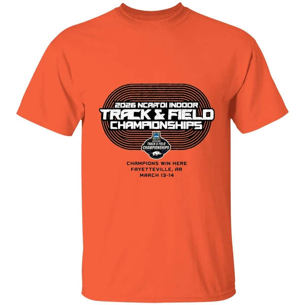 2026 ncaa di indoor track field championship fayetteville ar shirt orange
