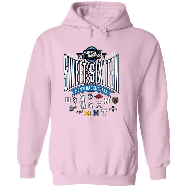 2026 Ncaa Di Mens Basketball Tournament Sweet Sixteen Teams Hoodie - Image 5