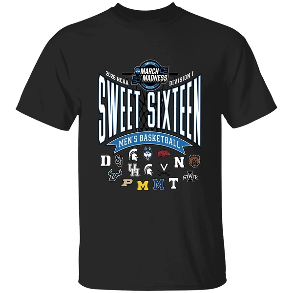2026 Ncaa Di Mens Basketball Tournament Sweet Sixteen Teams Shirt