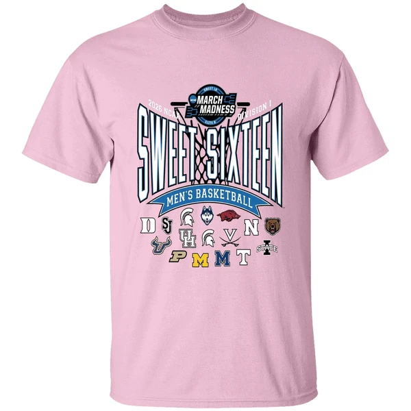 2026 ncaa di mens basketball tournament sweet sixteen teams shirt lightpink