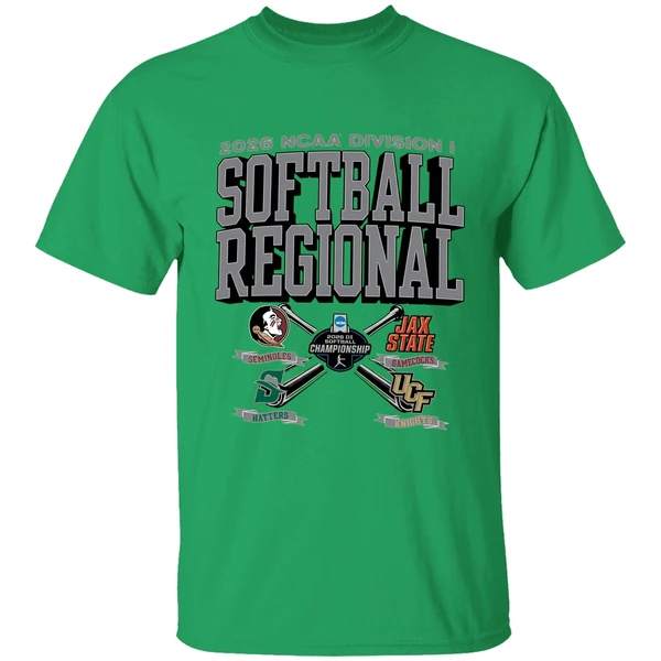 2026 Ncaa Division I Softball Regional Florida State Seminoles Ucf Knights Jacksonville State Gamecocks Stetson Hatters Shirt - Image 8