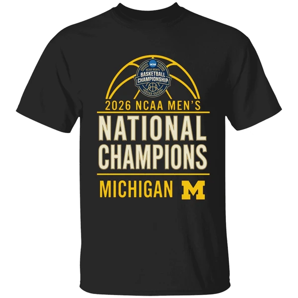 2026 Ncaa Mens Basketball National Champions Michigan Wolverines Shirt