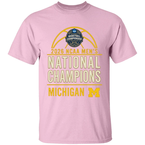 2026 Ncaa Mens Basketball National Champions Michigan Wolverines Shirt - Image 3