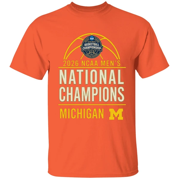 2026 Ncaa Mens Basketball National Champions Michigan Wolverines Shirt - Image 6