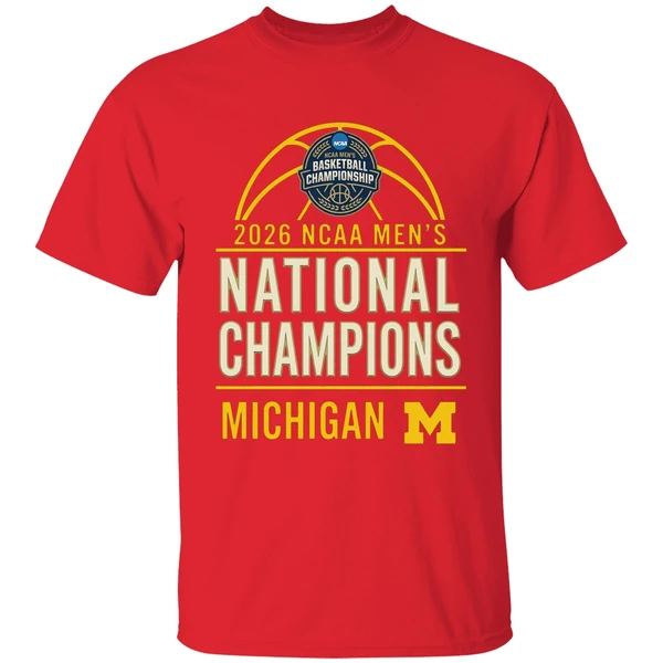 2026 Ncaa Mens Basketball National Champions Michigan Wolverines Shirt - Image 7