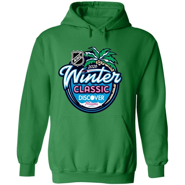 2026 Nhl Winter Classic Miami Logo Hoodie - Image 2