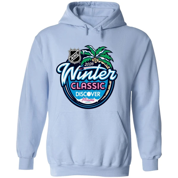 2026 Nhl Winter Classic Miami Logo Hoodie - Image 4