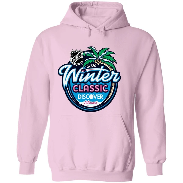 2026 Nhl Winter Classic Miami Logo Hoodie - Image 5