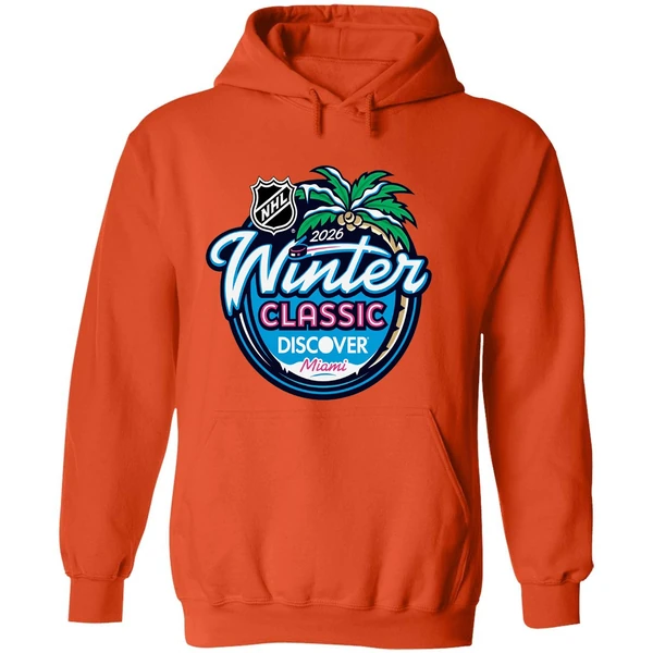 2026 Nhl Winter Classic Miami Logo Hoodie - Image 6