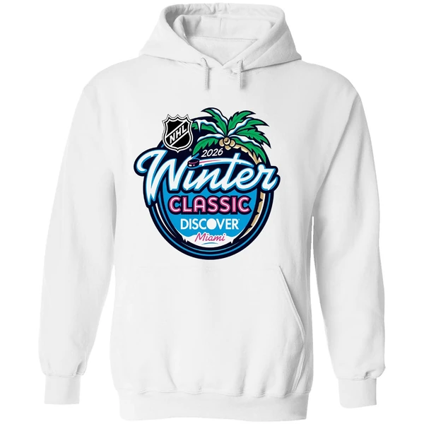 2026 Nhl Winter Classic Miami Logo Hoodie - Image 8