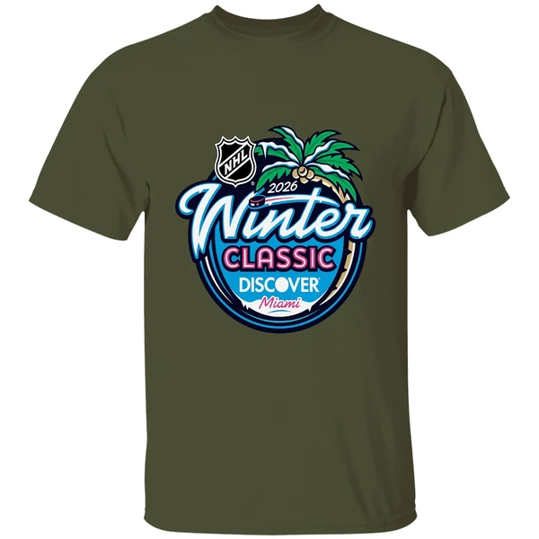 2026 nhl winter classic miami logo shirt militarygreen