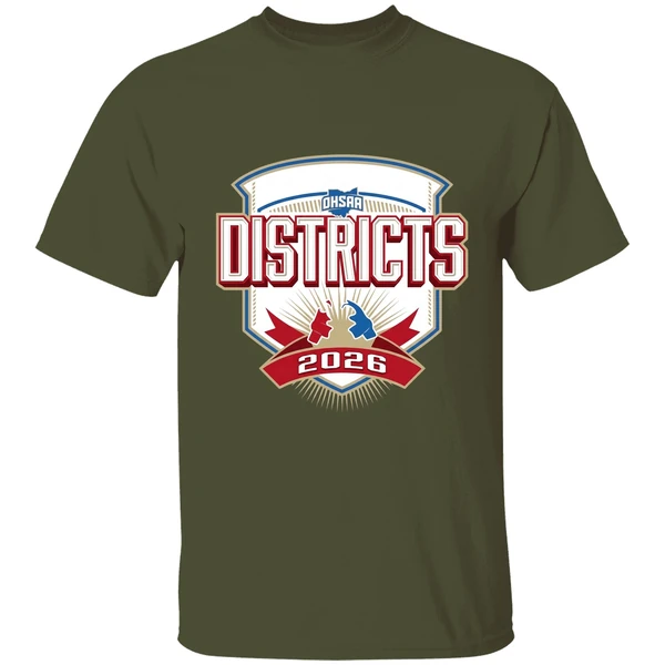 2026 ohsaa boys wrestling districts shirt militarygreen