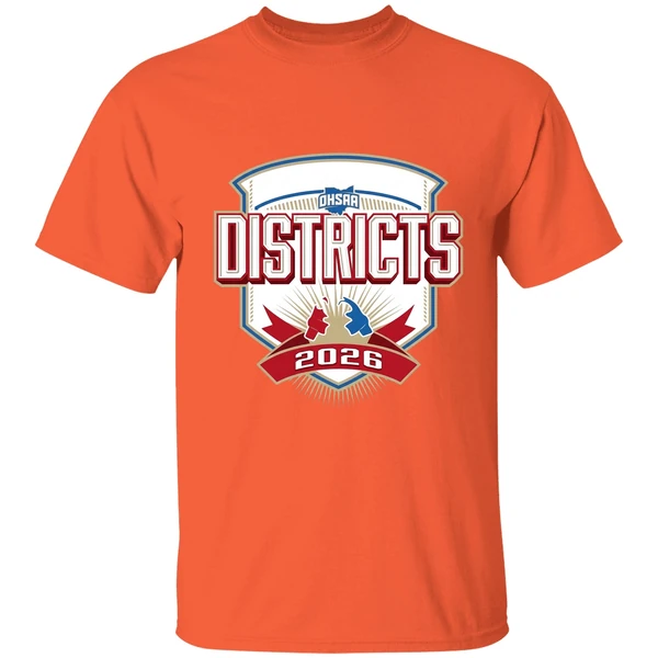 2026 ohsaa boys wrestling districts shirt orange