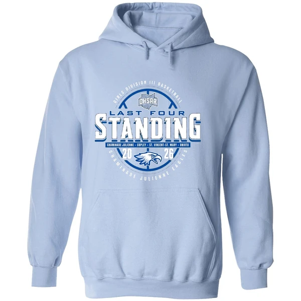 2026 Ohsaa Girls Basketball D3 Last Four Standing Chaminade Julienne Eagles Hoodie - Image 4