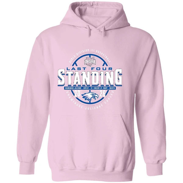 2026 Ohsaa Girls Basketball D3 Last Four Standing Chaminade Julienne Eagles Hoodie - Image 5