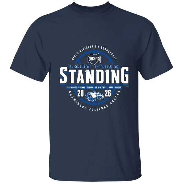 2026 ohsaa girls basketball d3 last four standing chaminade julienne eagles shirt navy