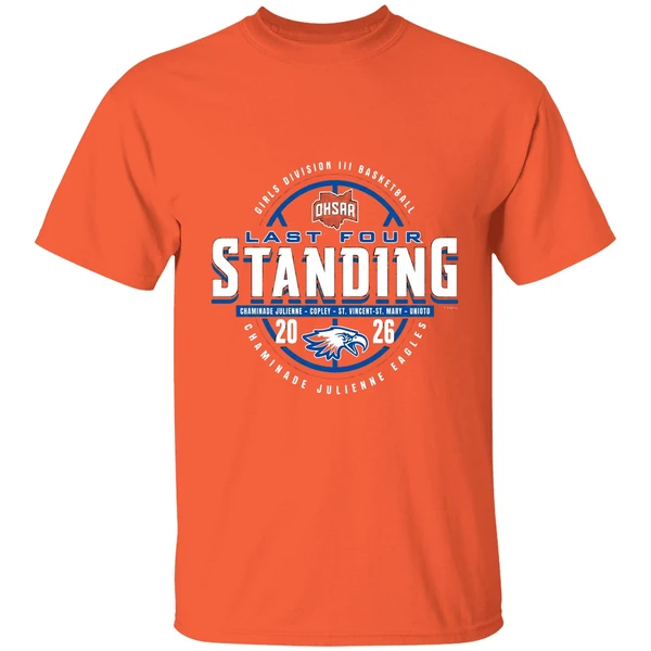2026 Ohsaa Girls Basketball D3 Last Four Standing Chaminade Julienne Eagles Shirt - Image 6