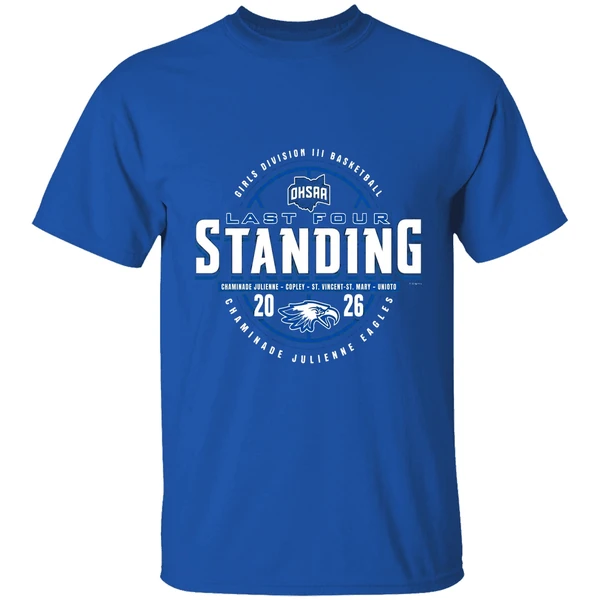 2026 Ohsaa Girls Basketball D3 Last Four Standing Chaminade Julienne Eagles Shirt - Image 8