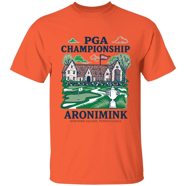 2026 pga championship jersey aronimink clubhouse golf shirt orange